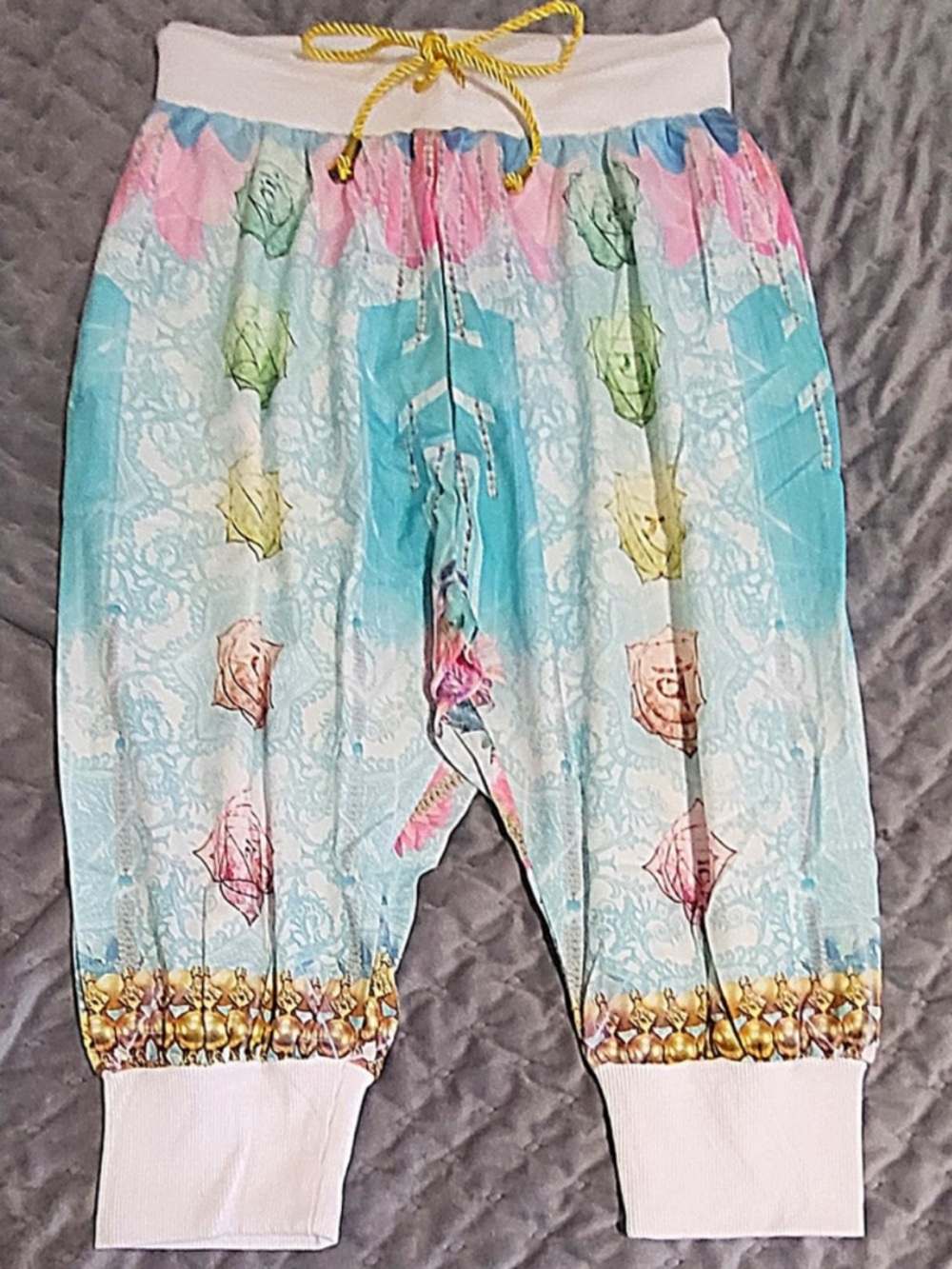 NWT 24HRS Med Mind Of Mantra The Manipura Drop Crotch Shorts Chakra Medium